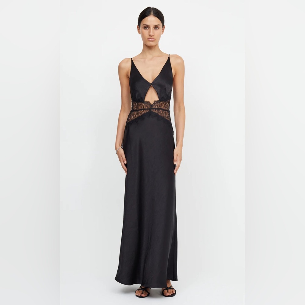 bec and bridge Camille lace black dress